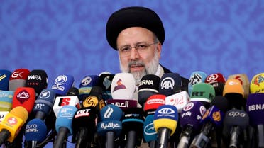 Ebrahim Raisi, who assumed office as Iran's president this month, speaks during a news conference in Tehran, Iran June 21, 2021. (Reuters)