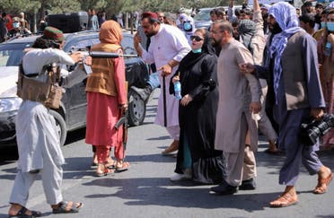 تظاهرة نسائية في كابل يوم 6 سبتمبر 2021 (رويترز)