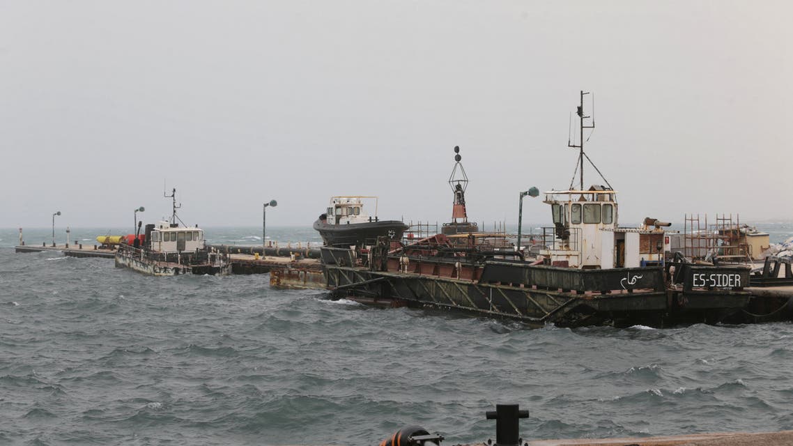 A view shows the oil port of Es Sider, Libya, March 16, 2017. (Reuters)