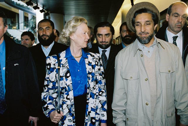 Ahmed Shah Massoud during his meeting with a number of Members of the European Parliament