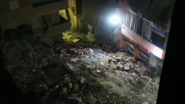 A residential building collapsed in Egypt’s Qalyubia Governorate, leaving for people dead. (Supplied)