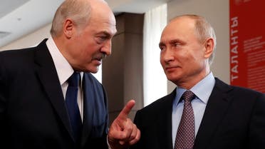 Belarus President Alexander Lukashenko and Russian President Vladimir Putin meet in the Black sea resort of Sochi, Russia. (File photo: Reuters) 
