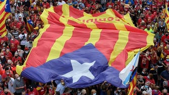 Thousands of Catalans protest in Barcelona for independence from Spain