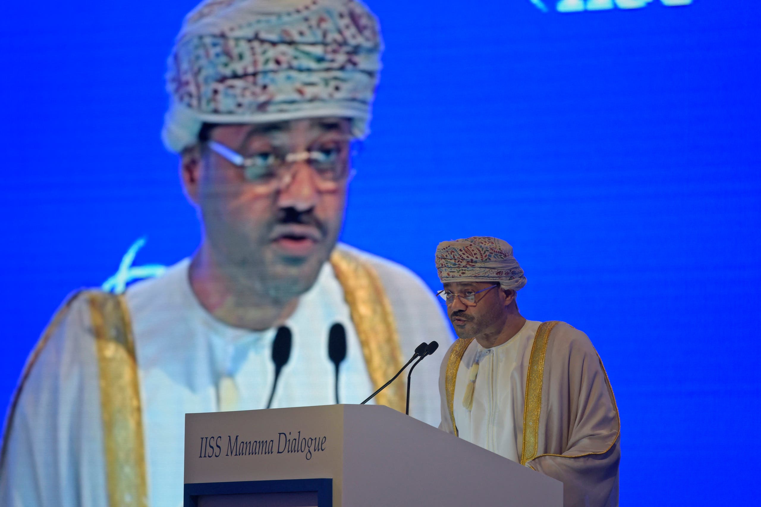 بدر بن حمد بن حمود آل بوسیدی ، وزیر خارجه عمان (بایگانی - خبرگزاری فرانسه)