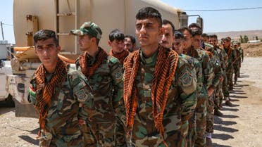 أعضاء حزب الحرية الكردي الإيراني الكردستاني (أ ف ب)