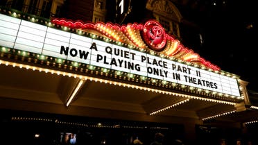 A view of the atmosphere at the Austin screening of 'A Quiet Place Part II' at the The Paramount Theater on May 28, 2021 in Austin, Texas. (AFP)
