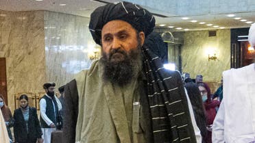 In this March 18, 2021, file photo, Taliban co-founder Mullah Abdul Ghani Baradar, arrives with other members of the Taliban delegation for an international peace conference in Moscow, Russia. (AP)