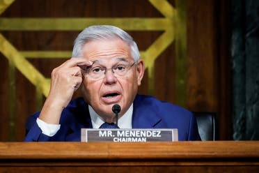 Chairman of the Senate Foreign Relations Committee Bob Menendez questions Secretary of State Antony Blinken, Sept. 14, 2021. (Reuters)