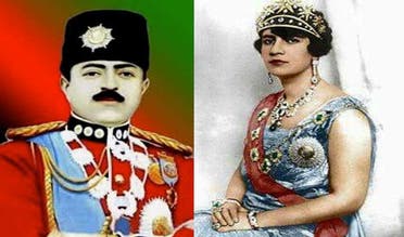 أمان الله شاه وزوجته الملكة ثريا