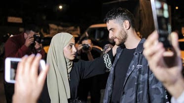 Prominent Palestinian activists and twins Muna and Mohammed El-Kurd. (File photo: AFP)