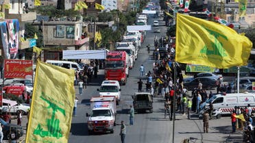 قافلة من الصهاريج محملة بالمازوت الإيراني قادمة إلى لبنان (رويترز)