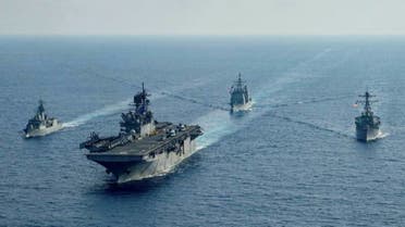 قطع بحرية أميركية وأسترالية في بحر الصين الجنوبي 