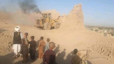 طالبان تدمر حصنا تاريخيا في هلمند (صورة من وكالة أسواكا)