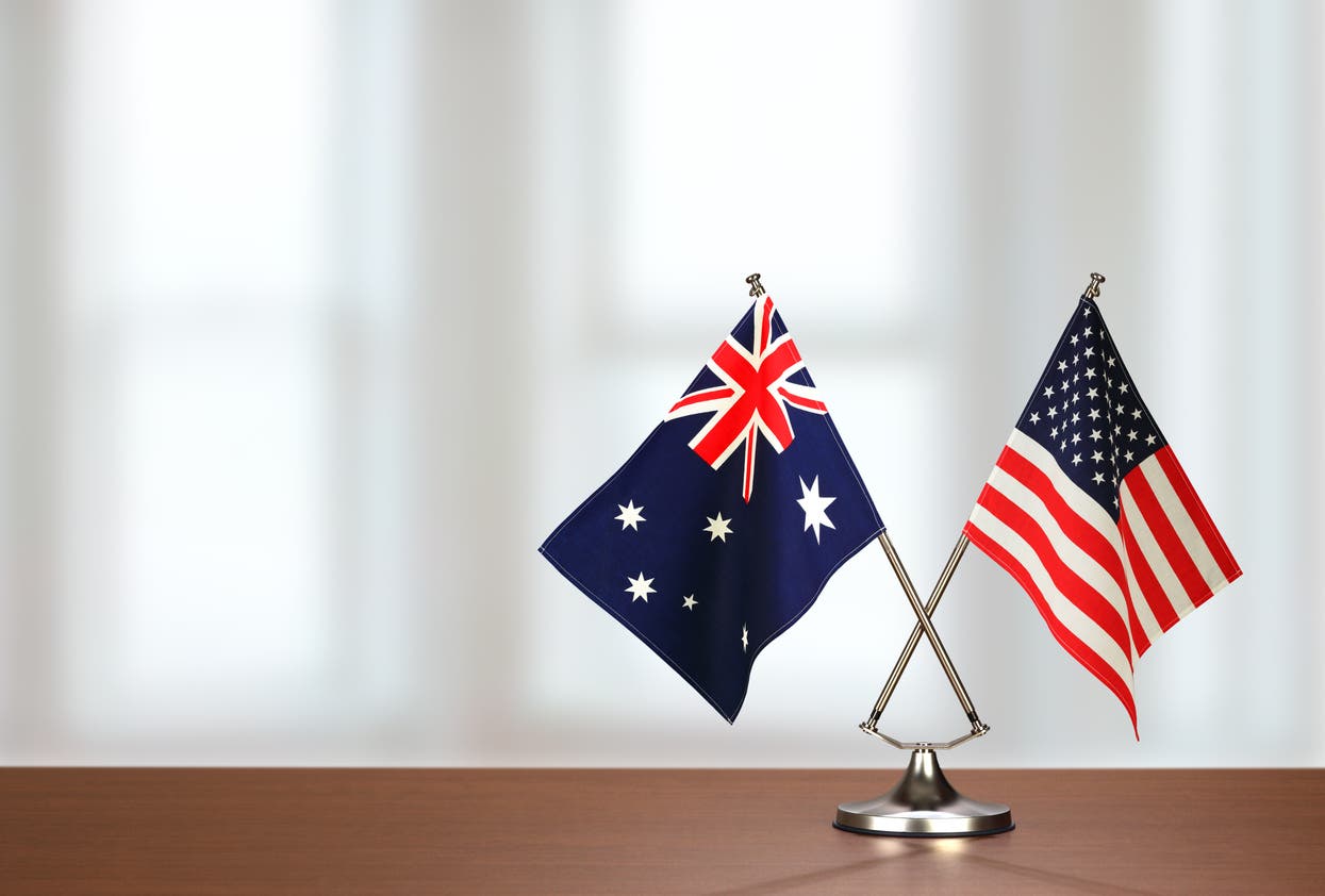 Flag of America and Australia