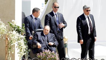 Former Algerian President Abdelaziz Bouteflika is seen in Algiers, April 9, 2018. (Reuters)