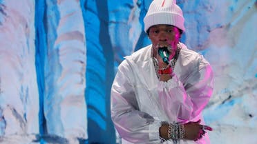 Lil Baby performs during the second day of the iHeartRadio Music Festival at the T-Mobile Arena in Las Vegas, Nevada. (Reuters)