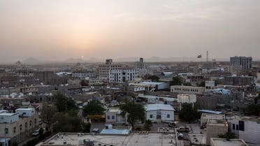 The sun sets over Marib, Yemen, June 21, 2021. (AP)