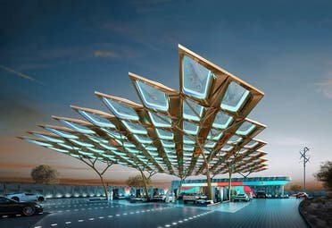Service Station of the Future at Expo 2020 Dubai. (Twitter)