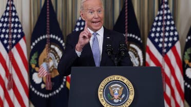 President Joe Biden answers questions from the news media at the White House, Sept. 24, 2021. (Reuters)