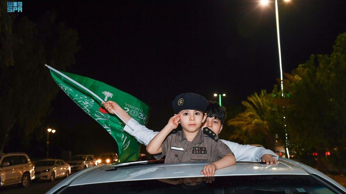 هكذا ابتهج أطفال المملكة باليوم الوطني السعودي 91
