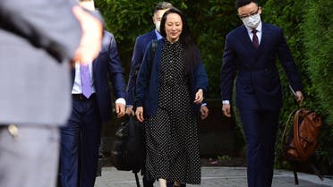 Huawei Chief Financial officer Meng Wanzhou leaves her Vancouver home to attend her extradition hearing, Sept. 24, 2021. (AFP)