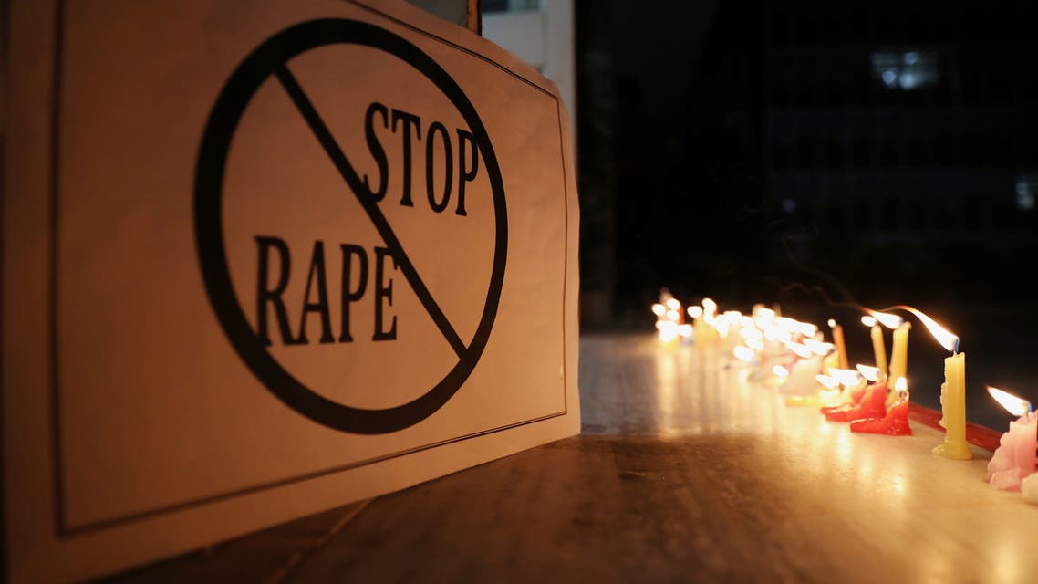 A poster is seen at a candle-lit march by the resident doctors and medical students from All India Institute Of Medical Sciences (AIIMS) to protest against the alleged rape and murder of a 27-year-old woman on the outskirts of Hyderabad, in New Delhi, India, December 3, 2019. (File photo: Reuters)