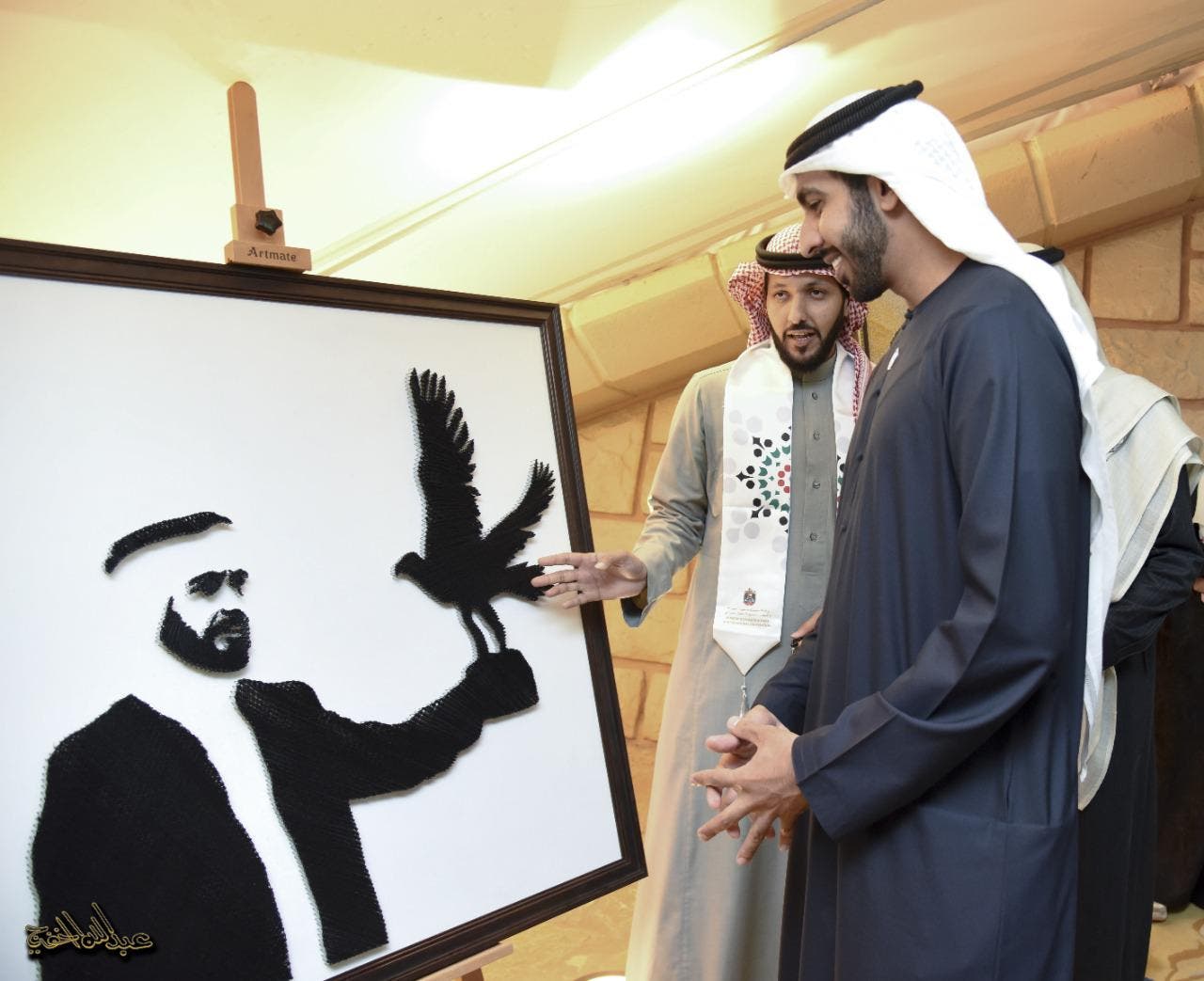 أحد أعمال الفنان راشد الدباس