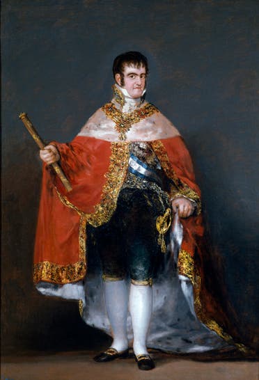 لوحة تجسد الملك الإسباني فرديناند السابع