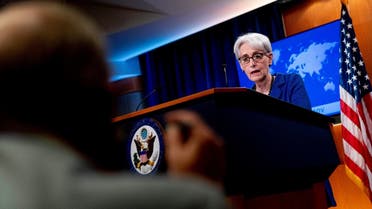 Deputy Secretary of State Wendy Sherman speaks to reporters on the situation in Afghanistan at the State Department, Aug. 18, 2021. (Reuters)