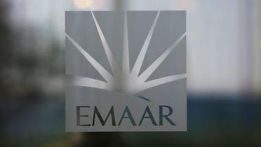 The corporate logo of EMAAR is seen in Dubai, United Arab Emirates, December 28, 2018. Picture taken December 28, 2018. (Reuters)