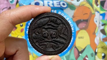 Oreo cookie with a Pokemon character. (Screengrab)