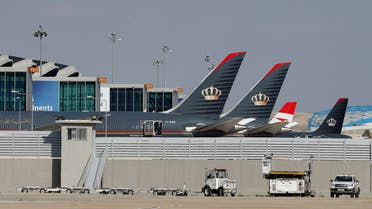 Planes that belong to the Royal Jordanian Airlines and other companies are parked at the Queen Alia International Airport in Amman, Jordan February 23, 2020. (File photo: Reuters)