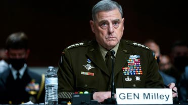 Chairman of the Joint Chiefs of Staff Gen. Mark Milley at a Senate Armed Services Committee hearing on the conclusion of military operations in Afghanistan, Sept. 28, 2021. (AP)