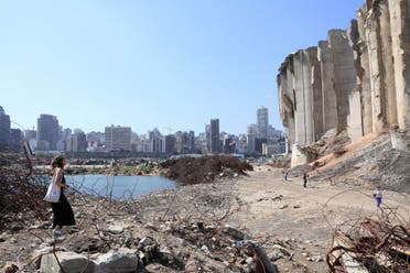 من موقع انفجار مرفأ بيروت (أرشيفية من رويترز)