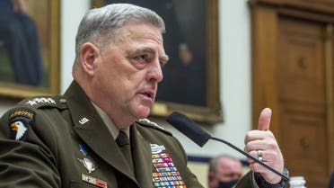  Chairman of the Joint Chiefs of Staff Gen. Mark A. Milley testifies during a House Armed Services Committee hearing on Ending the U.S. Military Mission in Afghanistan in the Rayburn House Office Building at the U.S. Capitol on September 29, 2021 in Washington, DC. (AFP)