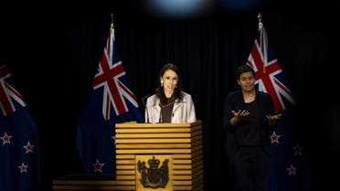 New Zealand's Prime Minister Jacinda Ardern speaks during a press conference at the Parliament House in Wellington on November 6, 2020. (AFP)