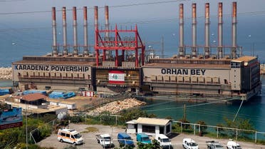 The Turkish floating power station Karadeniz Powership Orhan Bey, which generates electricity to help ease the strain on the country's woefully under-maintained power sector, is docked near the Jiyeh power plant, south of Beirut, Lebanon. (File photo: AP)