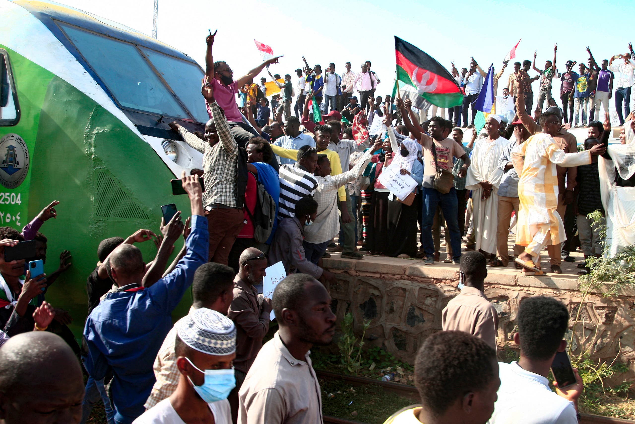 تظاهرات لدعم التحول المدني في السودان 