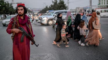 عنصر طالبان في  أحد شوارع كابل (أرشيفية- فرانس برس)