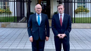 French Ambassador Philippe Etienne meets with NSA Jake Sullivan at the White House, Sept. 30, 2021. (Twitter)