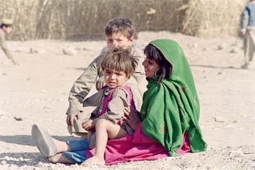أطفال أفغان نازحون من كابل - أرشيفية  فرانس برس