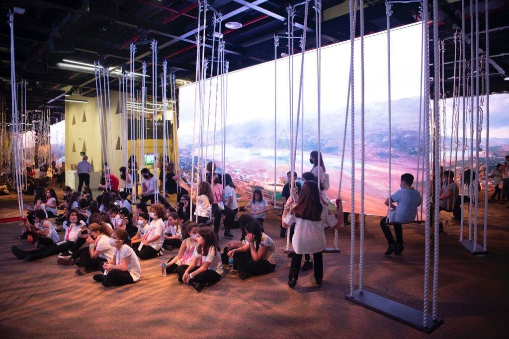 A performance by 50 Lebanese children residing in Dubai. (Supplied)