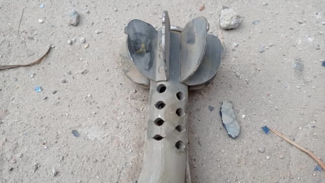 من صواريخ الحوثي التي سقطت في مأرب - أرشيفية