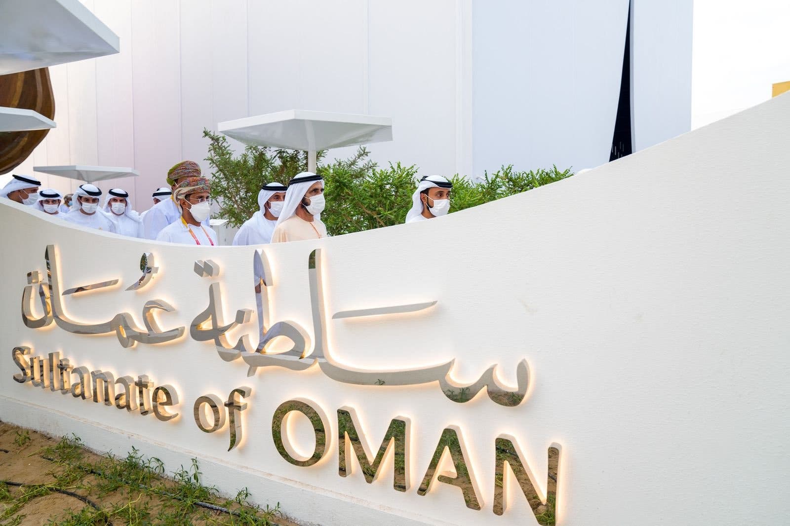 Sheikh Mohammed bin Rashid Al Maktoum visits Oman's pavillion at Expo 2020 Dubai.1 (Twitter)
