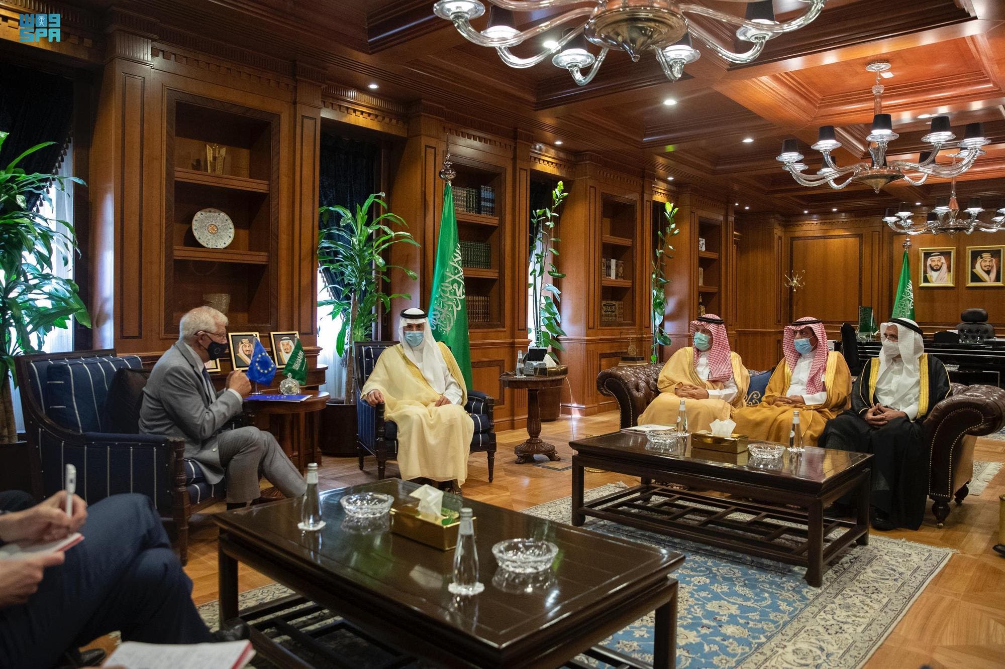 The meeting of Borrell and Al-Jubeir