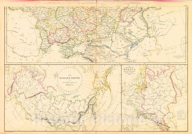 خريطة روسيا في حدود العام 1860
