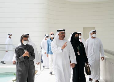 Sheikh Mohamed bin Zayed visits UAE Pavilion at Expo 2020 Dubai. (Twitter)
