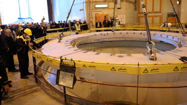 Members of the media and officials tour the water nuclear reactor at Arak, Iran December 23, 2019. WANA (West Asia News Agency) via REUTERS ATTENTION EDITORS - THIS IMAGE HAS BEEN SUPPLIED BY A THIRD PARTY