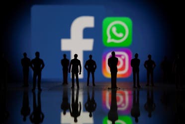 Facebook, Whatsapp and Instagram logos in this illustration taken Oct. 4, 2021. (Reuters)