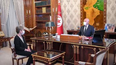 قيس سعيد ورئيسة الحكومة